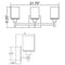 Access 62511 Perch 3-lt 22" LED Vanity