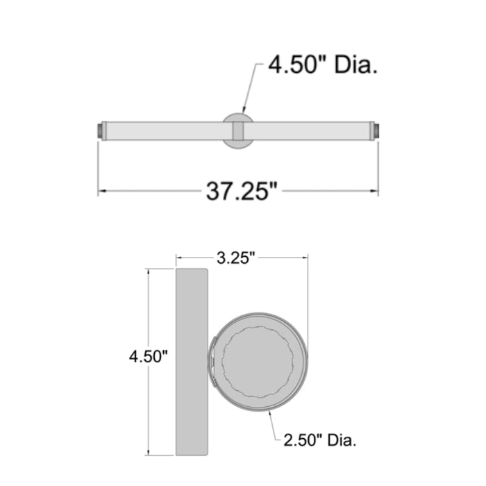 Access 62532 Aqua 1-lt 37" LED Vanity