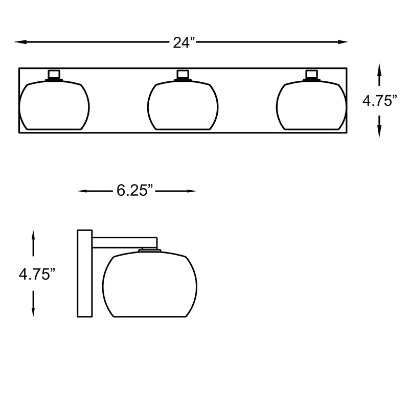 Access 62559 Galaxy 3-lt Vanity