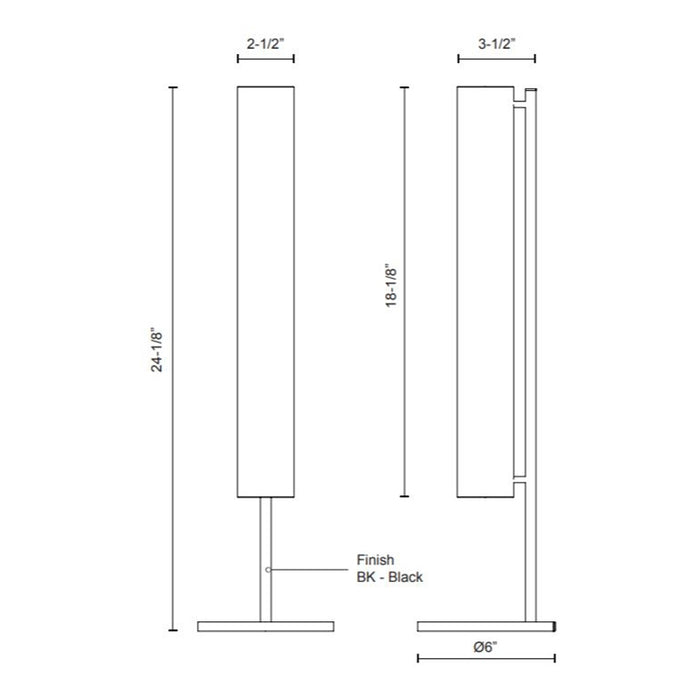 Kuzco TL70124 Aldo 20" LED Table Lamp