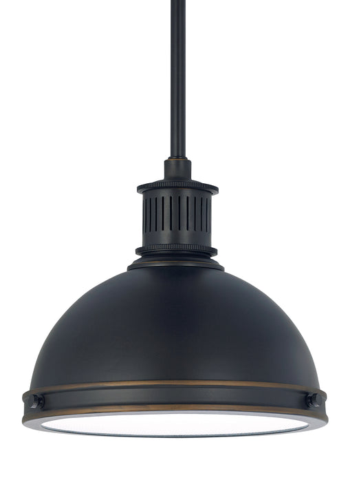Sea Gull 65085 Pratt Street Metal 1-lt 10" Pendant