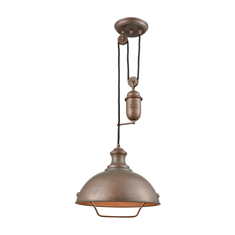 ELK 651 Farmhouse 1-lt Pulldown Pendant