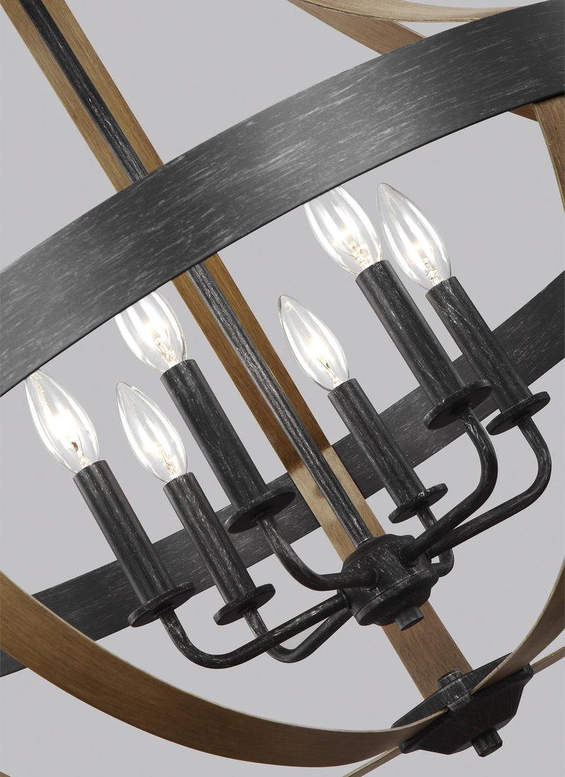 6551106 Davlin 6-lt Pendant