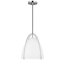 Sea Gull 6551801EN3 Norman 1-lt 13" LED Pendant with Matte White Shade