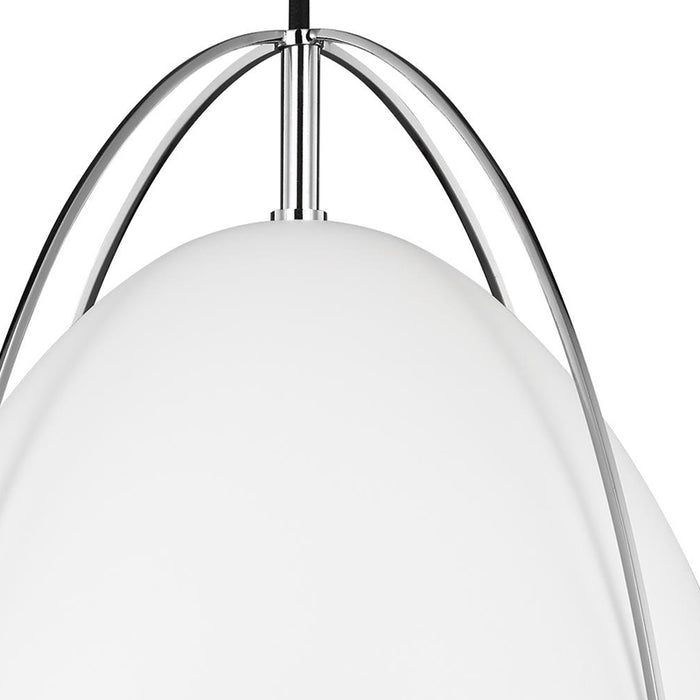 Sea Gull 6551801EN3 Norman 1-lt 13" LED Pendant with Matte White Shade