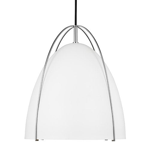 Sea Gull 6551801EN3 Norman 1-lt 13" LED Pendant with Matte White Shade