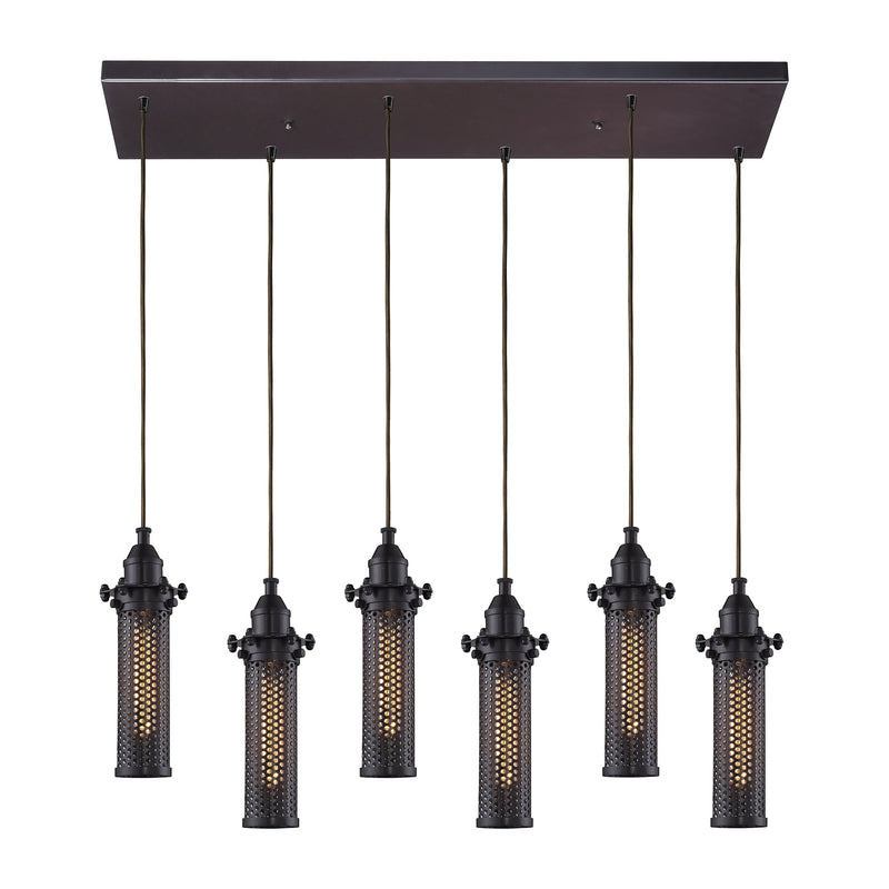 ELK 6635/6RC Fulton 6-lt Pendant