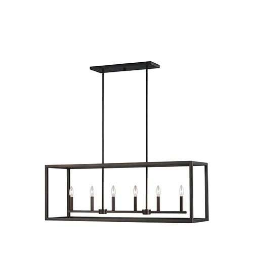 Generation 6634506EN Moffet Street 6-lt LED Island Pendant