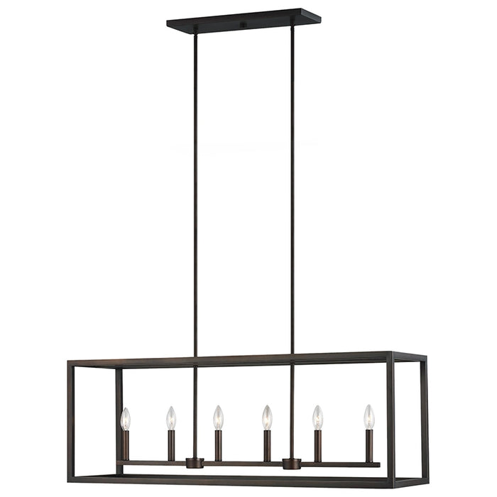 Sea Gull 6634506 Moffet Street 6-lt 42" Island Pendant