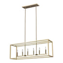 6634506EN Moffet Street 6-lt LED Island Pendant