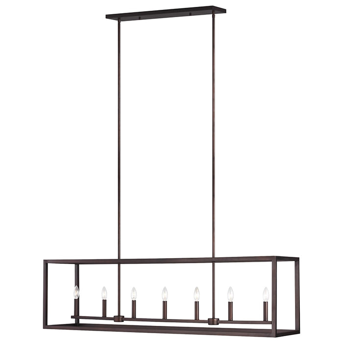 Sea Gull 6634507EN Moffet Street 7-lt 54" LED Island Pendant