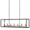Sea Gull 6634507 Moffet Street 7-lt 54" Island Pendant