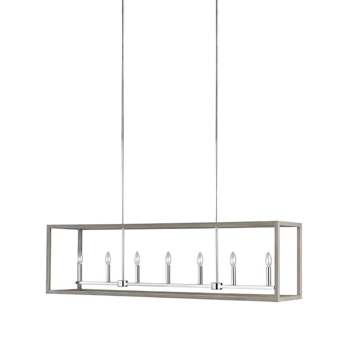 Sea Gull 6634507EN Moffet Street 7-lt 54" LED Island Pendant