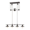 ELK 69089 Spindle Wheel 4-lt 42" Linear Chandelier