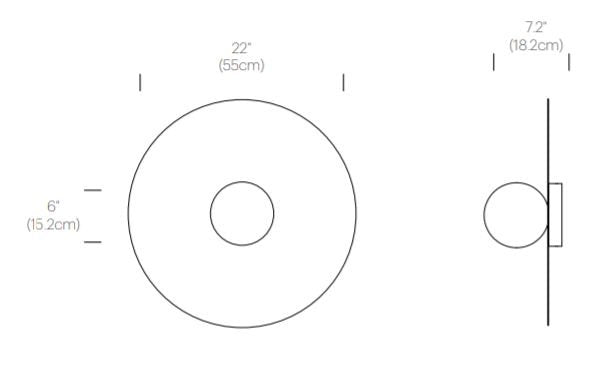 Pablo Design Bola Disc 32" LED Flushmount