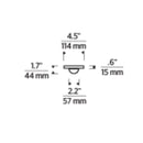 Tech 700FMEBL Ebell 1-lt 5" LED Flush Mount