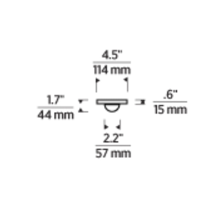 Tech 700FMEBL Ebell 1-lt 5" LED Flush Mount