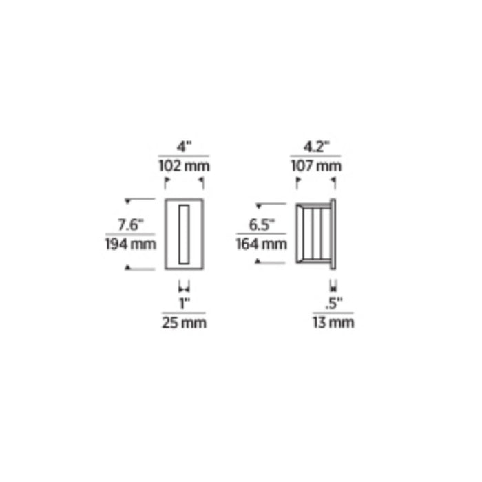 Tech 700OWANTN Anton 1-lt 8" Tall LED Outdoor Wall Sconce