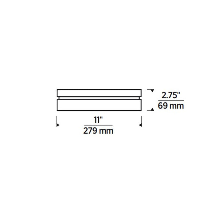 Tech 700OWCQL Cirque 1-lt 11" LED Outdoor Wall/Flush Mount