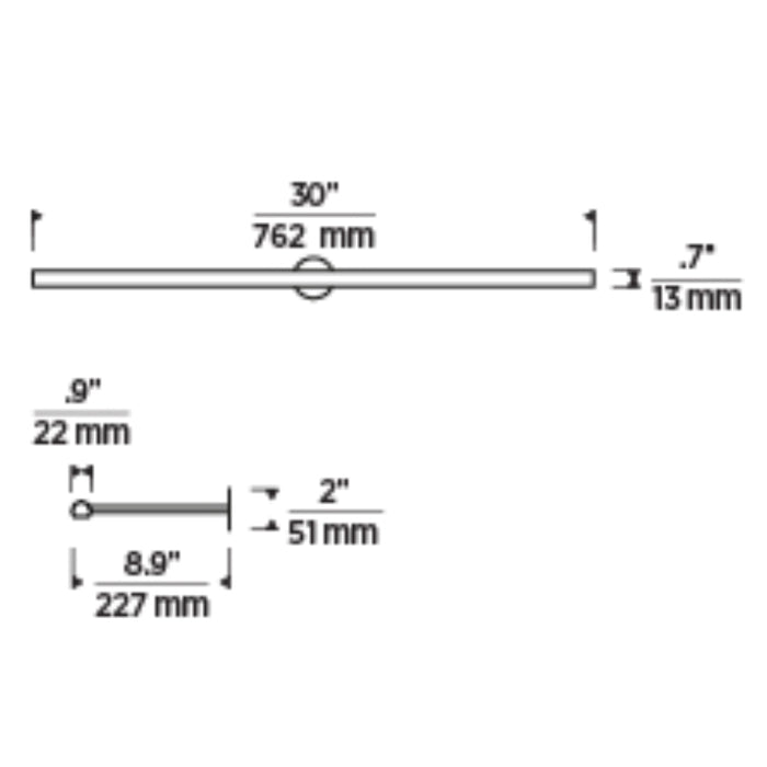 Tech 700PLUF30 Plural 1-lt 30" LED Picture Light