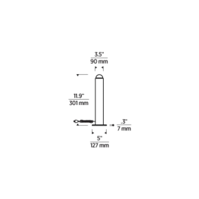 Tech 700PRTEBL12 Ebell 1-lt 12" Tall LED Table Lamp