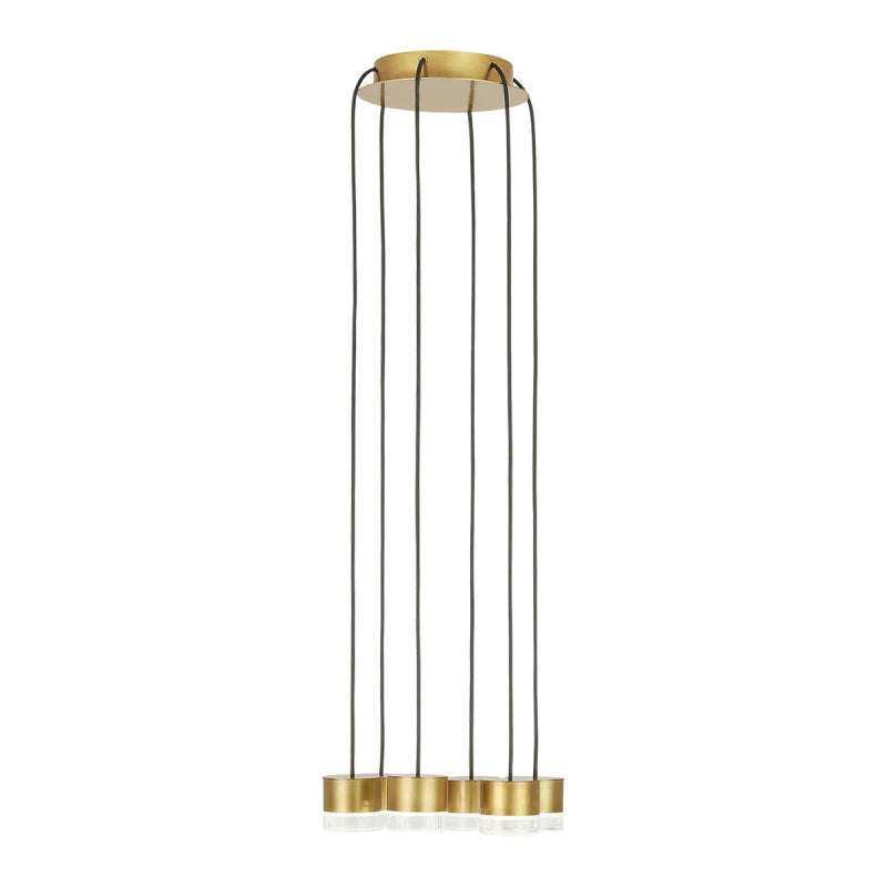 Visual Comfort 700TRSPGBL6 Gable 6-lt 10" LED Chandelier