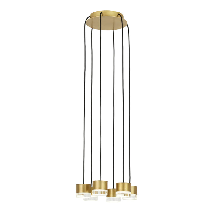 Tech 700TRSPGBL6 Gable 6-lt 10" LED Chandelier