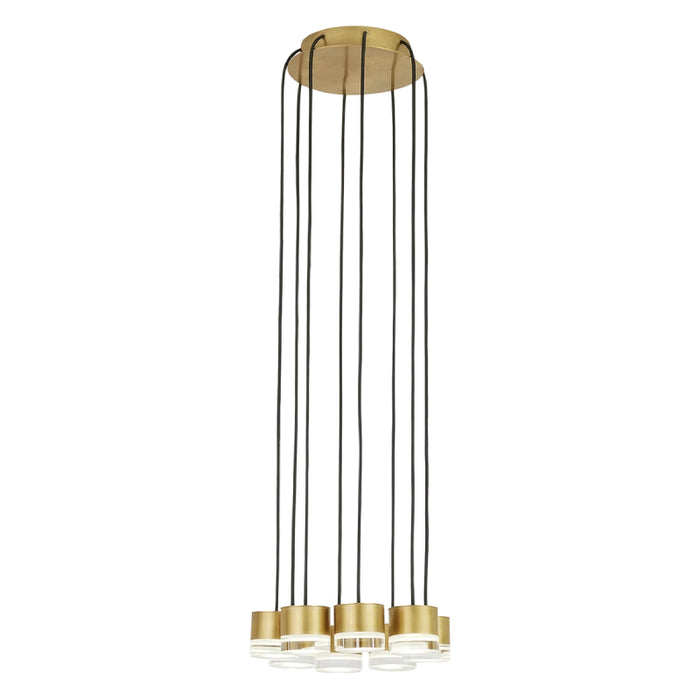 Tech 700TRSPGBL Gable 8-lt 10" LED Chandelier