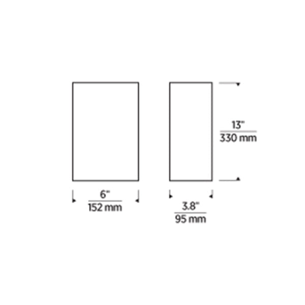 Tech 700WSBMT13 Brompton 1-lt 13" Tall LED Wall Sconce