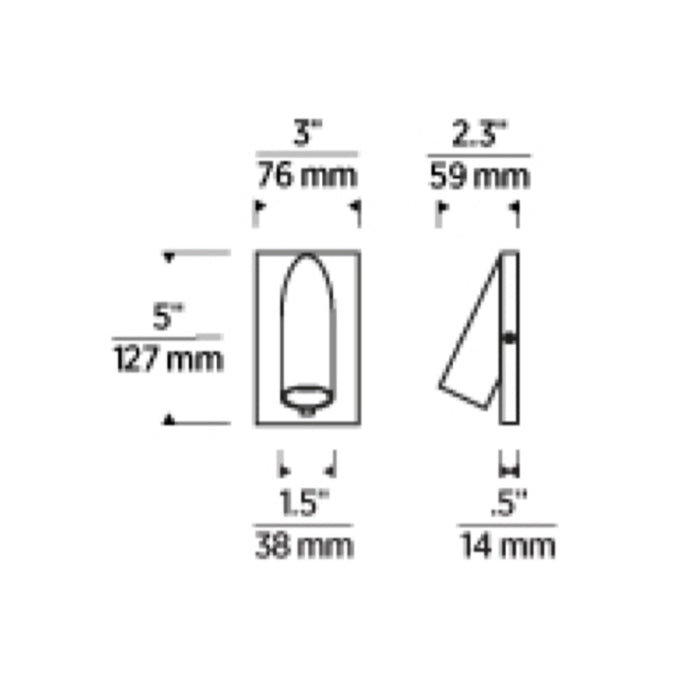 Tech 700WSPNT5 Ponte 5" Tall LED Wall Sconce