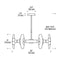 Tech 700WYT6M Wythe 6-lt 30" LED Chandelier
