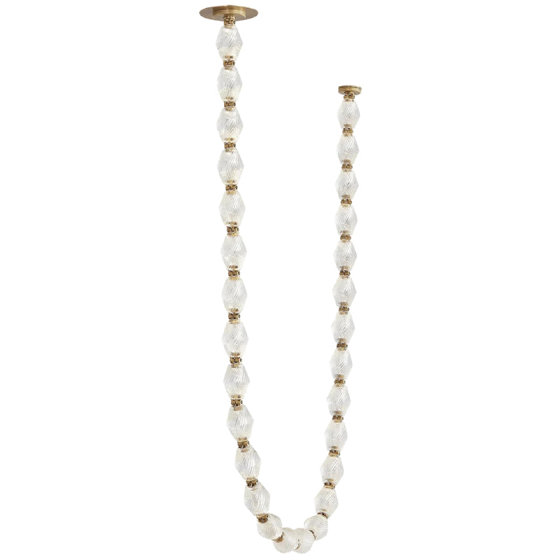 Visual Comfort 700CLR84 Collier 84 LED Chandelier with Remote Mount Driver, 2700K