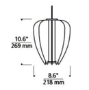 Tech 700NYR Mini Nyra 9" LED Pendant