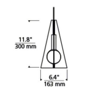 Tech 700OBLP Mini Orbel Pyramid 1-lt 6" LED Pendant