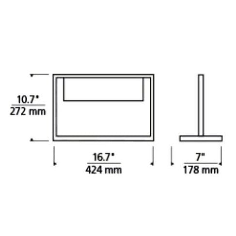 Tech 700PRTEVT Everett 1-lt 17" LED Table Lamp