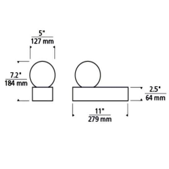Visual Comfort 700PRTMINA Mina 1-lt 11" LED Table Lamp