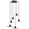 Tech 700TRSPEVS6 Eaves 6-lt 16" LED Chandelier