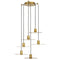 Tech 700TRSPEVS6 Eaves 6-lt 16" LED Chandelier