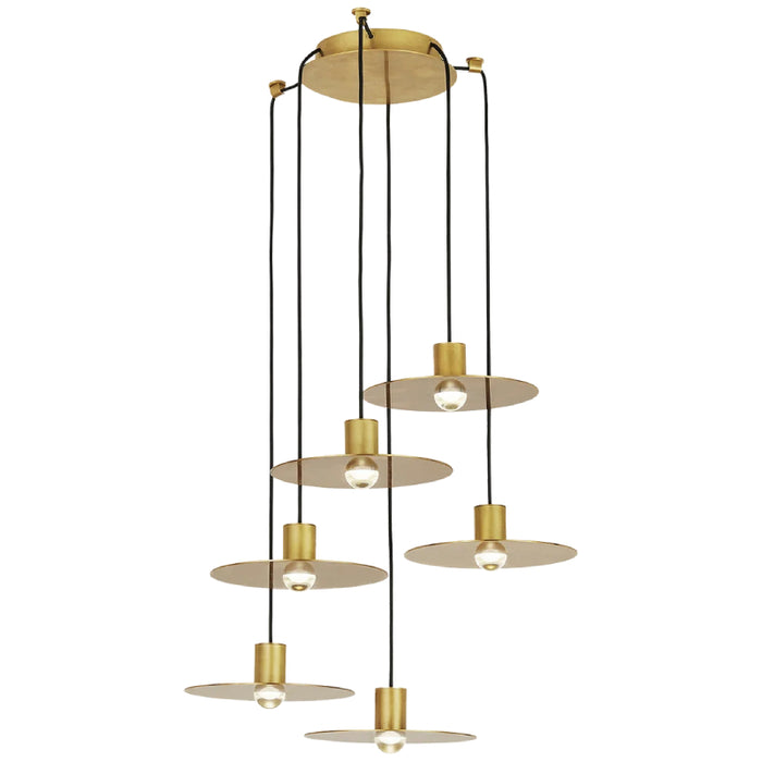 Tech 700TRSPEVS6 Eaves 6-lt 16" LED Chandelier