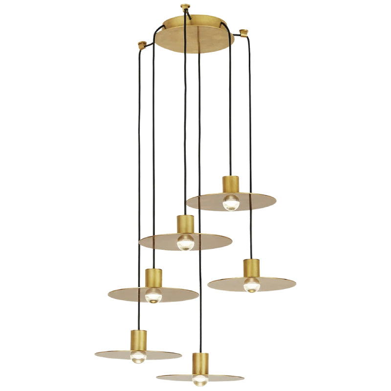 Tech 700TRSPEVS6 Eaves 6-lt 16" LED Chandelier