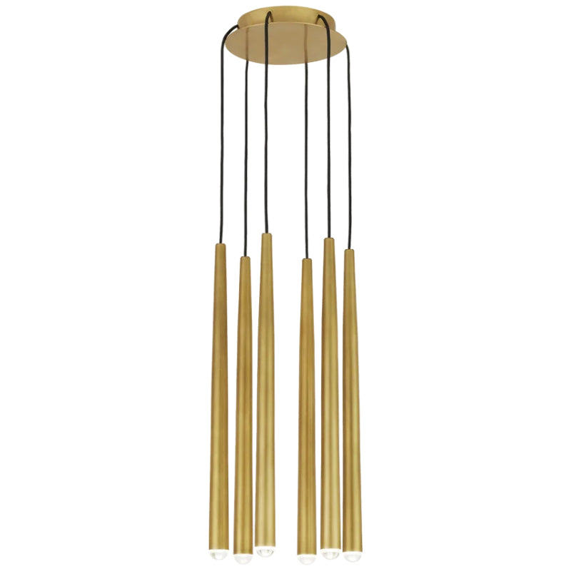 Visual Comfort 700TRSPPYL6 Pylon 6-lt 9" LED Chandelier