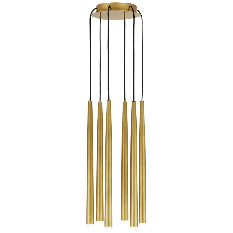 Visual Comfort 700TRSPPYL6 Pylon 6-lt 9" LED Chandelier