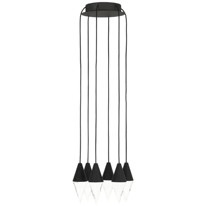 Visual Comfort 700TRSPTRT6 Turret 6-lt 10" LED Chandelier