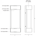 Kuzco EW7018 Moondew 18" LED Outdoor Wall Light