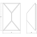 Sonneman 7100 Prisma 11" Tall Indoor/Outdoor LED Wall Sconce