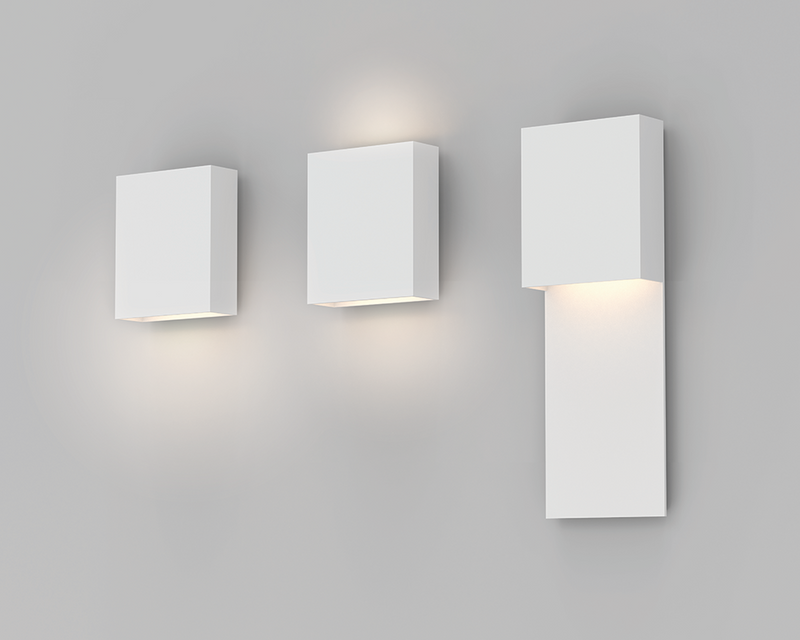 Sonneman 7107 Flat Box 2-lt 7" Tall Indoor/Outdoor LED Wall Sconce