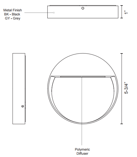 Kuzco EW71205 Mesa 6" LED Outdoor Step Light
