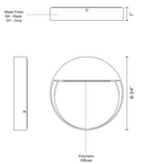 Kuzco EW71209 Mesa 9" LED Outdoor Step Light