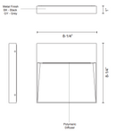 Kuzco EW71311 Casa 8" LED Outdoor Step Light