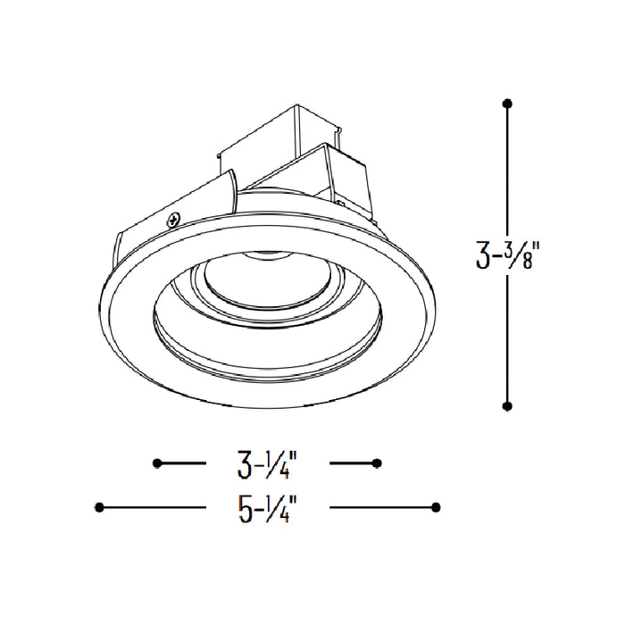 Nora NLCBC-469 4" Cobalt Retrofit Adjustable Reflector